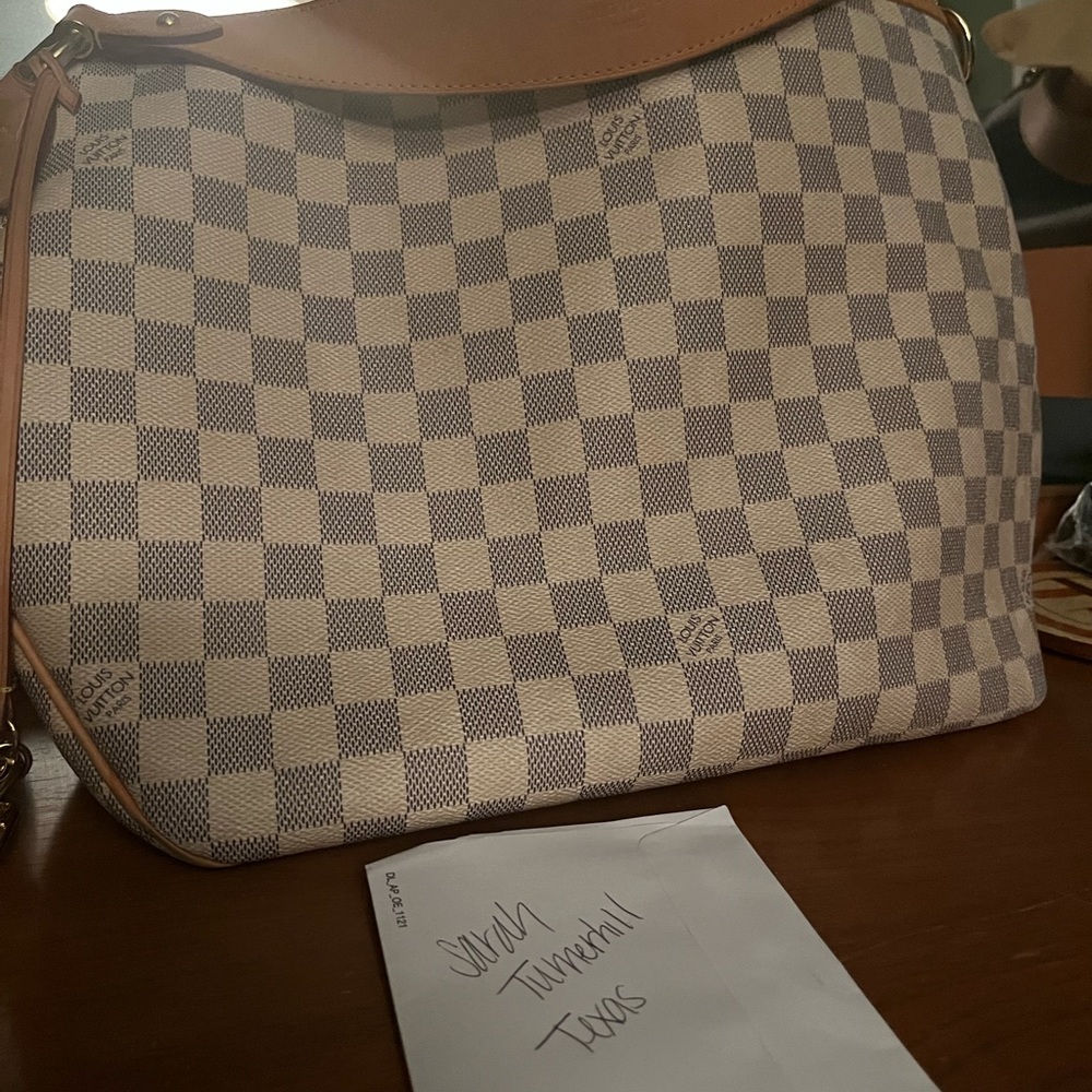 Authentic Damier Azur delightful pm